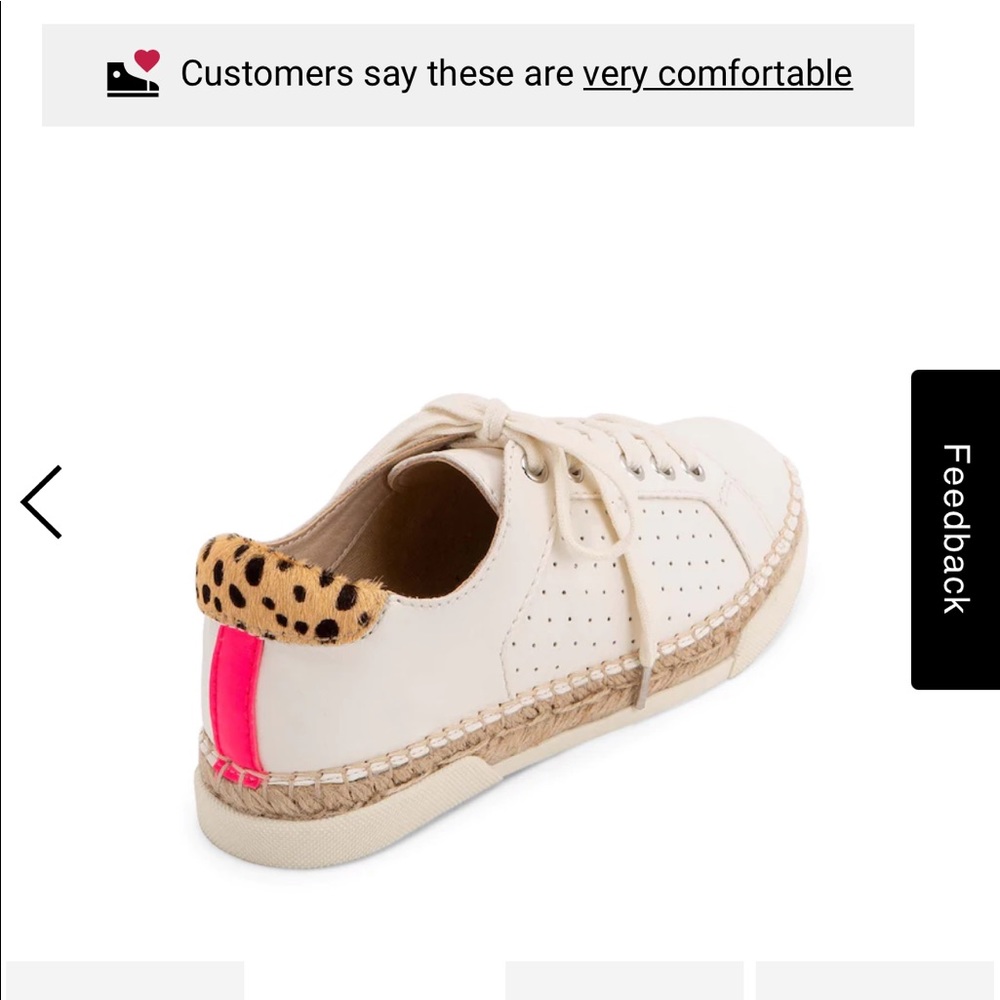 EUC - Dolce Vita Morris Espadrille Sneaker with Leopard and Hot Pink Detail - Picture 3 of 13